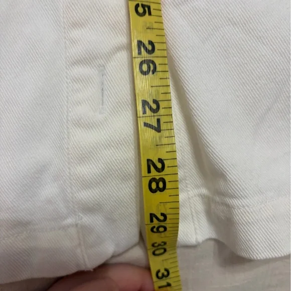 Who What Wear White Puff Sleeve Denim Dress Size L | 100% Cotton - Picture 10 of 14